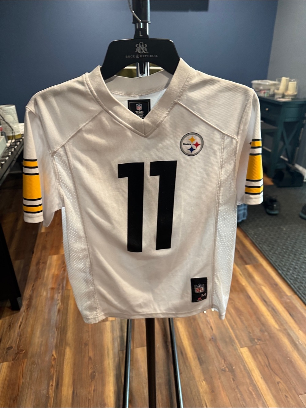 Pittsburgh Steelers #11 White Football Jersey